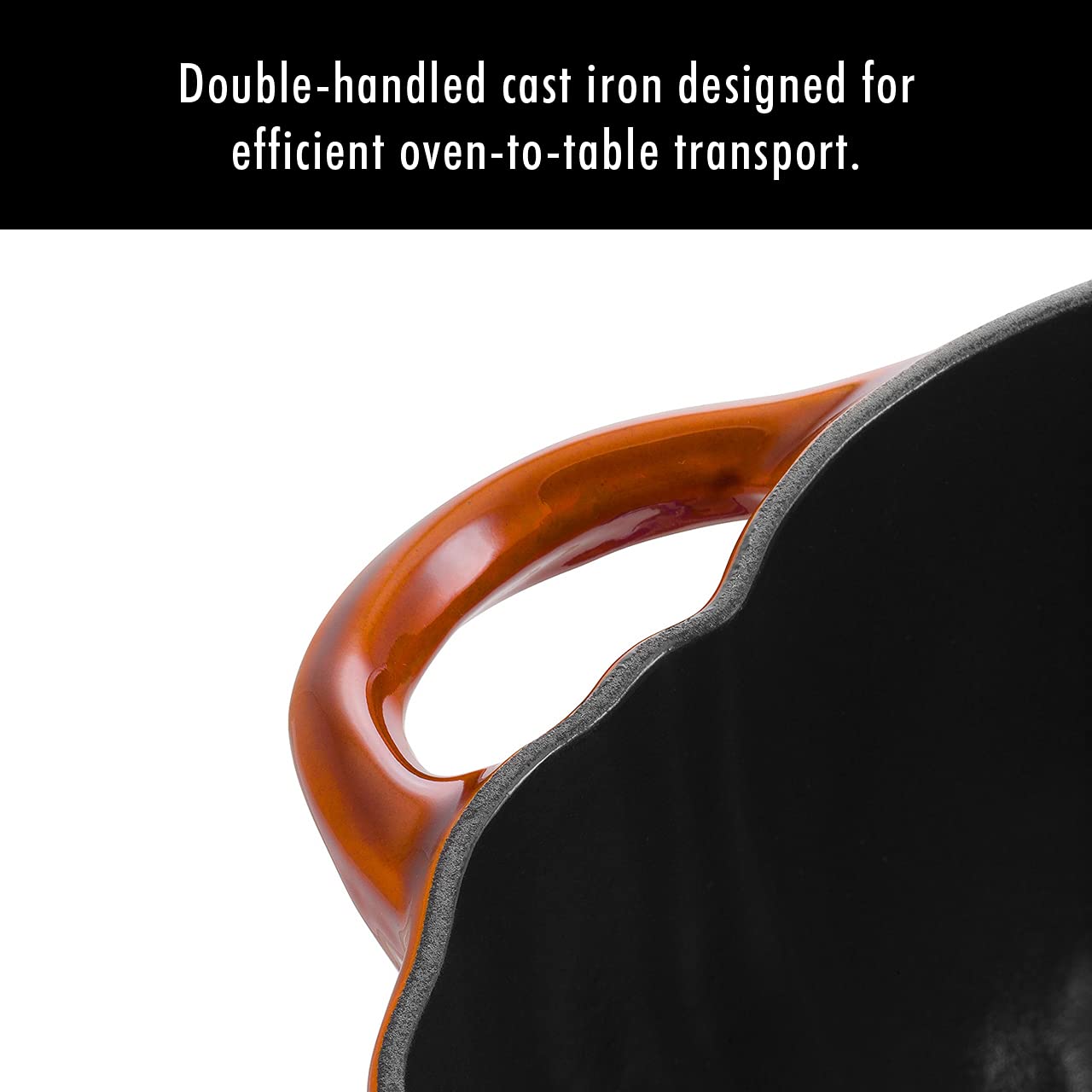 STAUB Cast Iron Pumpkin Cocotte Dutch Oven, 3.5-quart, Burnt Orange (7658663903470)